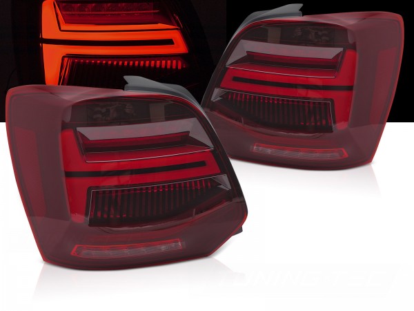 LED Lightbar Rückleuchten für VW Polo 6R 6C Bj. 09-17 Rot