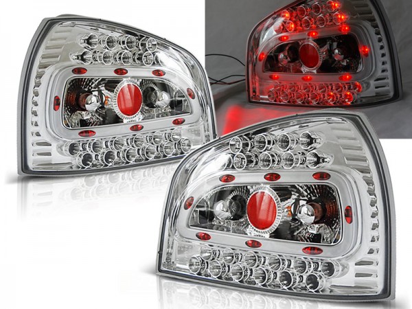 LED Rückleuchten für Audi A3 8L Bj. 96-03 Chrom