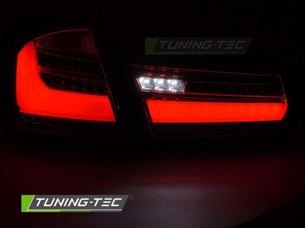 Voll LED Rückleuchten für BMW F30 Limo Bj. 11-15 Rot/Chrom dynamischer Blinker