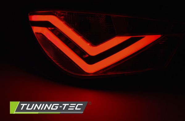 LED Lightbar Rückleuchten für Seat Ibiza 6J 3-Türer Bj. 08-15 Schwarz