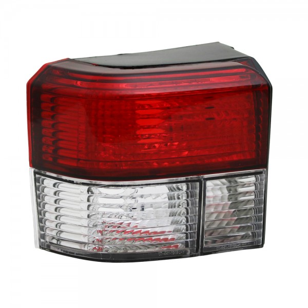 Rückleuchten Klarglas für VW T4 Bus Bj. 90-03 Rot/Chrom