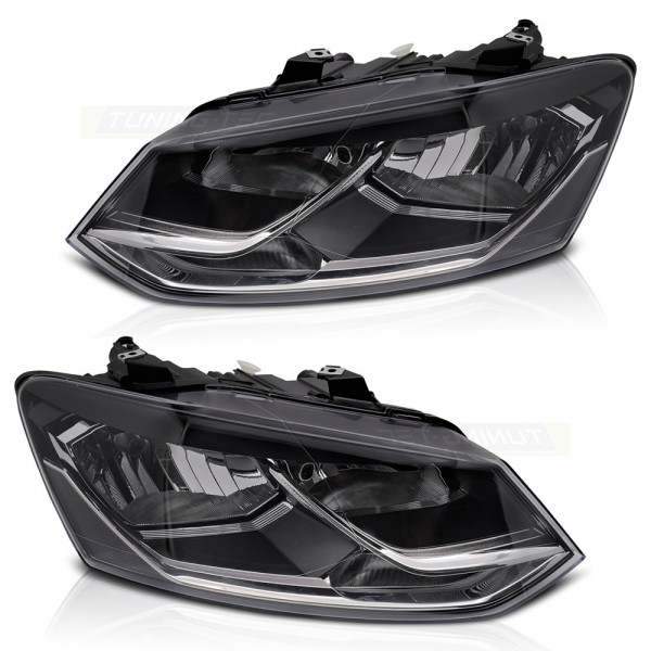 Scheinwerfer Halogen Set für VW Polo 6R 6C Bj. 14-17 Motor Highline Comfortline H7