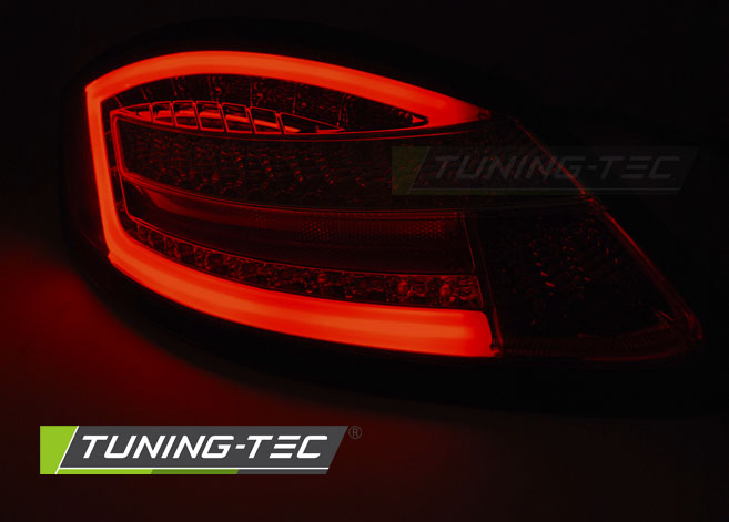 Voll LED Lightbar Rückleuchten für Porsche Boxster 987 + Cayman Bj. 04-09 Schwarz