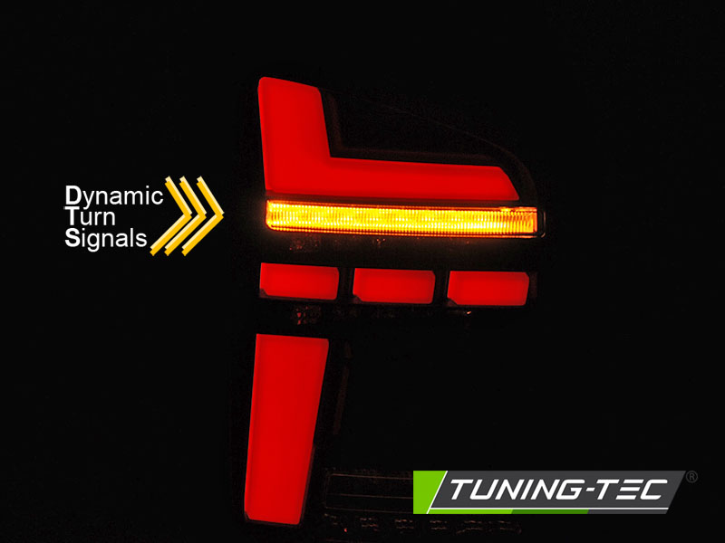 Voll LED Lightbar Rückleuchten für VW T5 Bj. 03-09 Smoke dynamischer Blinker (Flügeltüre