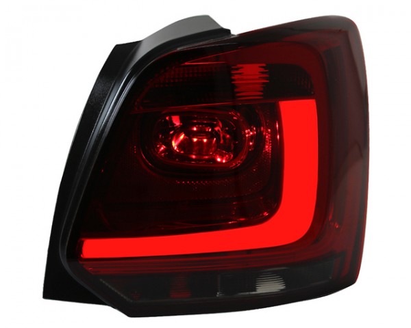 LED Lightbar Rückleuchten für VW Polo 6R Bj. 09-14 Rot/Smoke