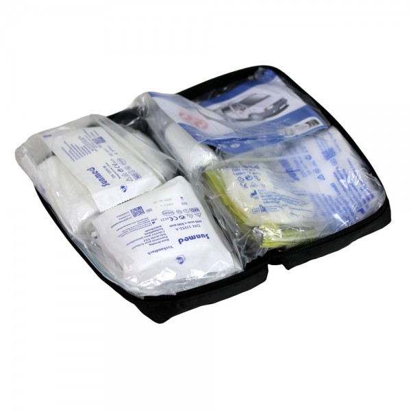 10x Auto Verbandstasche Erste Hilfe Set Verbandskasten KFZ PKW DIN 13164 Schwarz