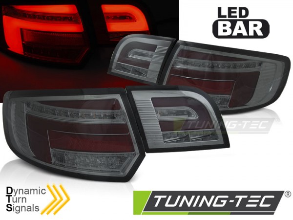 Voll LED Lightbar Rückleuchten für Audi A3 8P Sportback Bj. 04-08 Smoke dynamischer Blinker