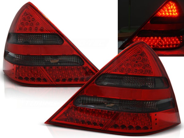 LED Rückleuchten für Mercedes SLK R170 Bj. 96-04 Rot/Smoke