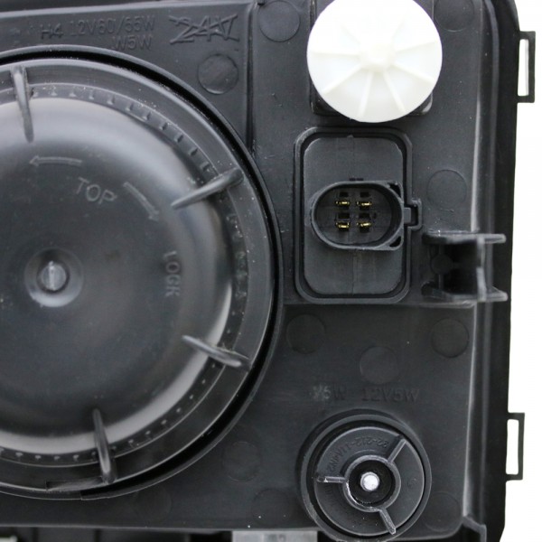 Scheinwerfer für VW T4 Bus Multivan Bj. 96-03 Schwarz langer Vorderwagen