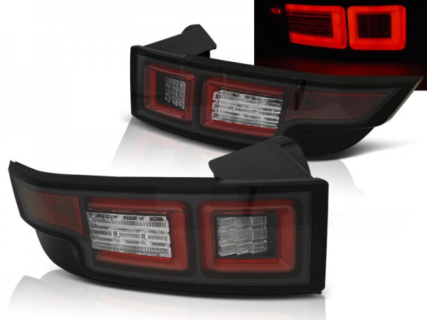 LED Lightbar Rückleuchten für Land Rover Range Rover Evoque Bj. 11-18 Schwarz