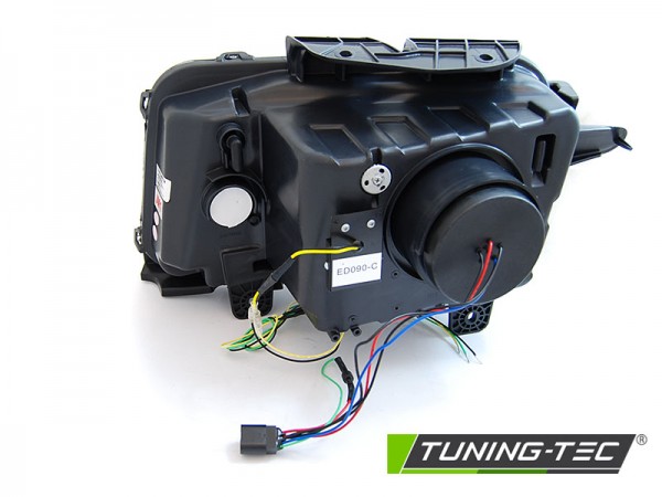 Scheinwerfer LED Tagfahrlicht Optik für Chevrolet Camaro Bj. 09-13 Schwarz dynamischer Blinker LTI