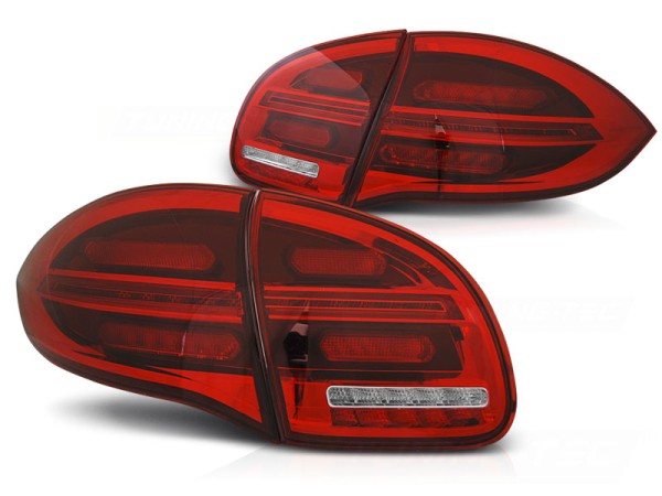 Voll LED Rückleuchten für Porsche Cayenne 958 92A Bj. 10-14 Rot