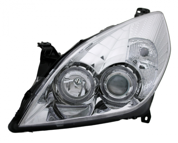 Scheinwerfer Angel Eyes für Opel Vectra C / Signum Facelift Bj. 05-08 Chrom