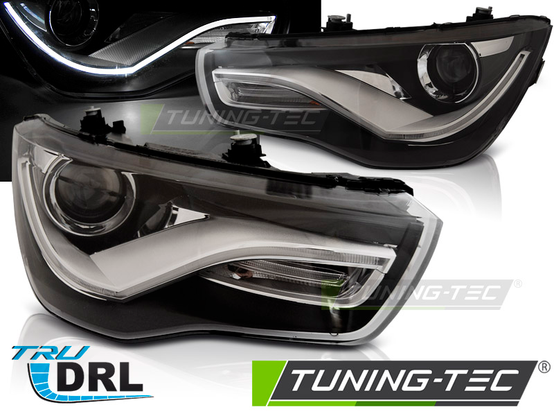 Scheinwerfer DRL LED Tagfahrlicht für Audi A1 8X Bj. 10-14 Schwarz