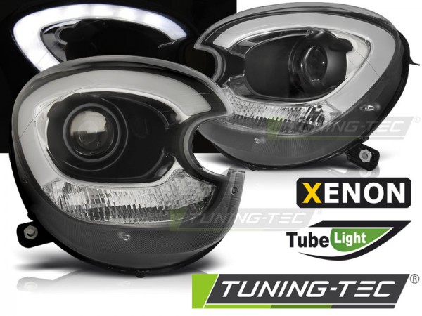 Xenon Scheinwerfer LED Tagfahrlicht Optik für Mini Countryman R60 Paceman R61 Bj. 10-14 Schwarz LTI