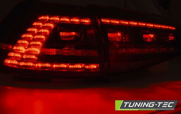 LED Rückleuchten für VW Golf 7 (VII) Limo Bj. 12-17 Rot/Chrom dynamischer Blinker