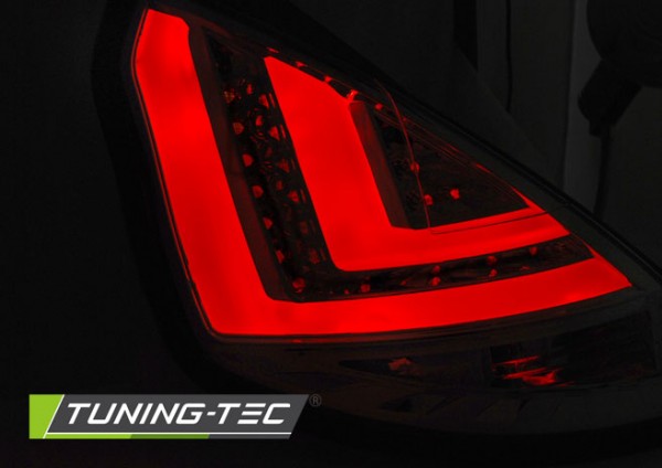 LED Lightbar Rückleuchten für Ford Fiesta MK7 Bj. 08-12 Rot/Smoke
