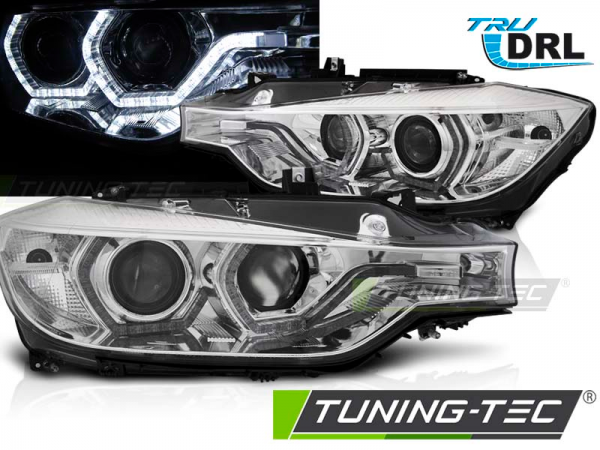 Scheinwerfer DRL LED Tagfahrlicht für BMW 3er F30 F31 Bj. 11-15 Chrom