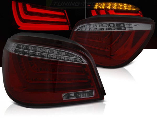 LED Lightbar Rückleuchten für BMW E60 Limo Bj. 03-07 Rot/Smoke