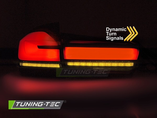 Voll LED Lightbar Rückleuchten für BMW F11 Touring Bj. 10-16 Rot/Schwarz