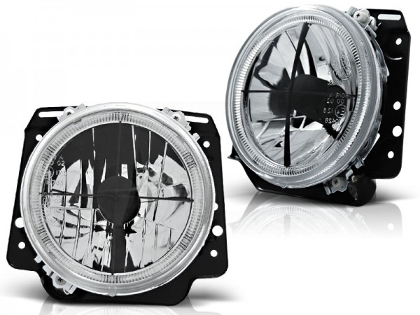 Scheinwerfer Angel Eyes für VW Golf 2 Bj. 83-92 Chrom mit Fadenkreuz