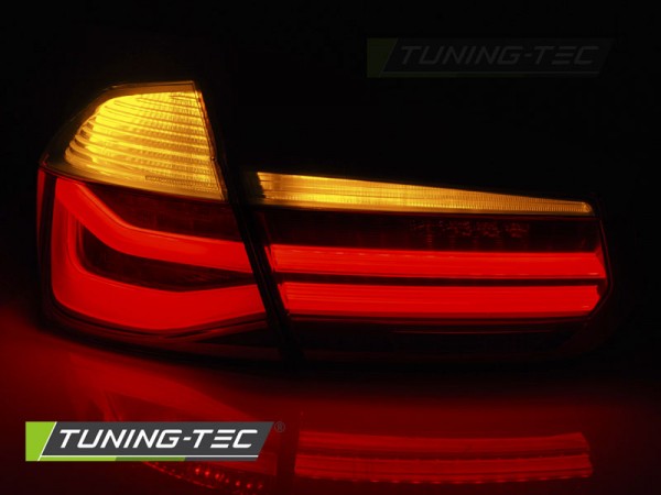 LED Lightbar Rückleuchten für BMW F30 Limo Bj. 11-15 Rot/Smoke