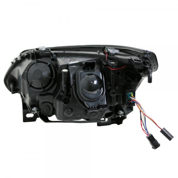 Scheinwerfer LED Angel Eyes für BMW 5er E60 E61 Bj. 03-07 Schwarz