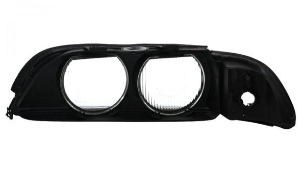 Scheinwerfer Streuscheiben Set Xenon für BMW 5er E39 Bj. 95-00 Schwarz Weiß