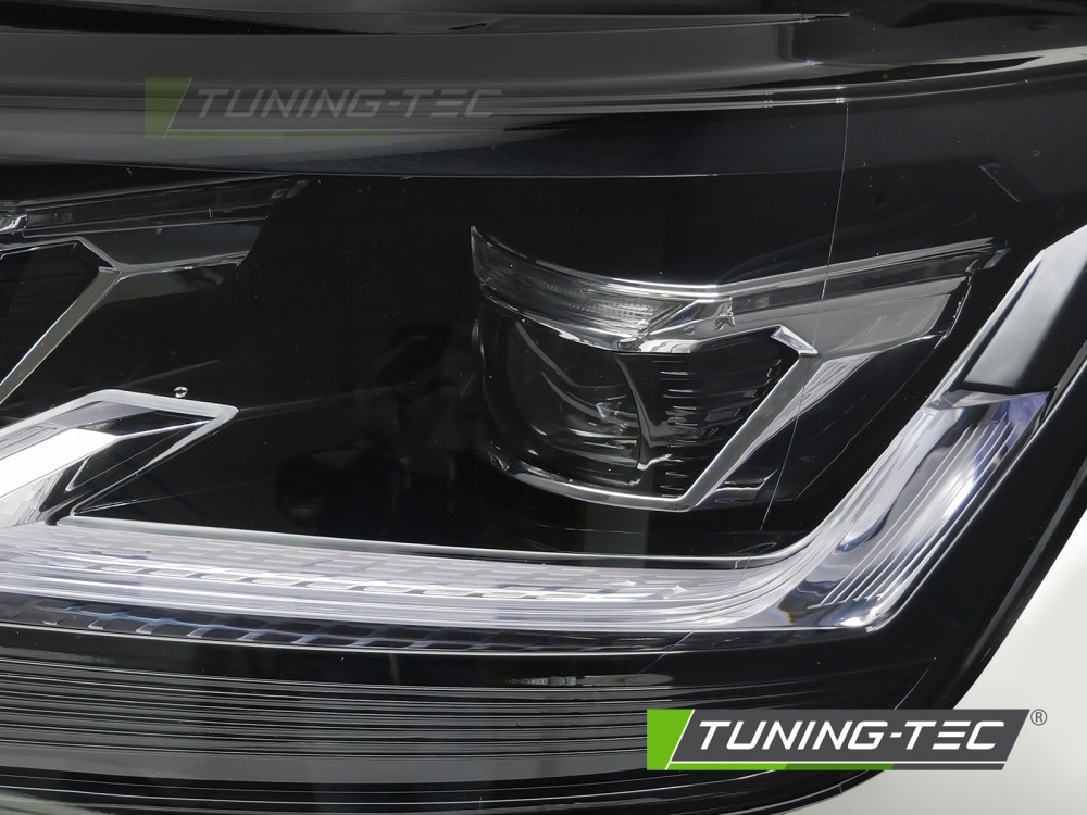 Voll LED Scheinwerfer Tagfahrlicht für VW T6 Bj. 15-19 Schwarz mit LED Blinker