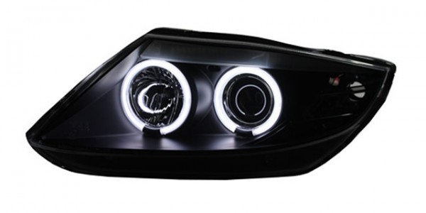 Scheinwerfer CCFL Angel Eyes für BMW Z4 E85 E86 Bj. 02-08 Schwarz