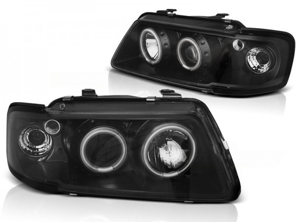 Scheinwerfer CCFL Angel Eyes für Audi A3 8L Bj. 96-00 Schwarz