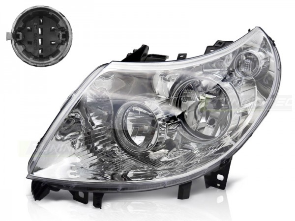 Scheinwerfer Links für Fiat Ducato Peugeot Boxer Citroen Jumper Bj. 10-14 Lila Stecker