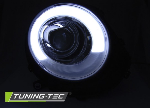 Scheinwerfer LED Tagfahrlicht Optik für Mini One Cooper Bj. 06-14 Chrom LTI