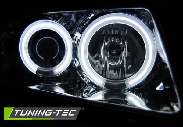 Scheinwerfer CCFL Angel Eyes für Audi A3 8L Bj. 96-00 Chrom