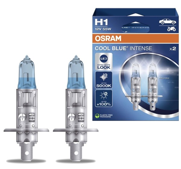 OSRAM H1 COOL BLUE INTENSE 5000K Next Generation 55W 12V Duo Box