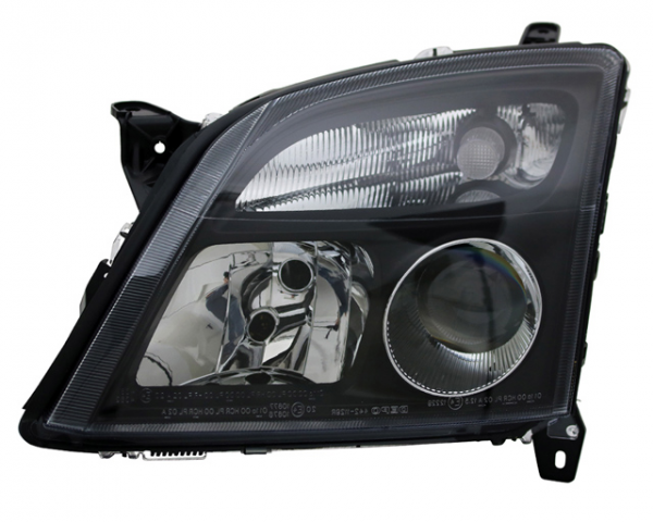 Scheinwerfer Klarglas für Opel Vectra C / Signum Bj. 02-05 Schwarz