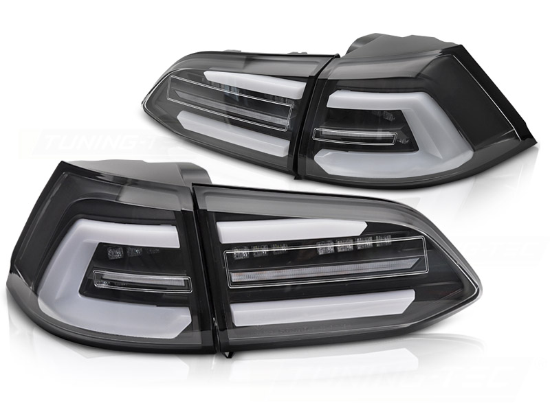 Voll LED Lightbar Rückleuchten für VW Golf 7 (VII) Variant Facelift Bj. 17-20 Schwarz