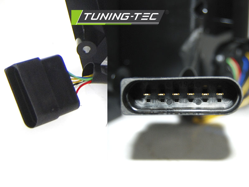 Voll LED Lightbar Rückleuchten für VW T5 Bj. 03-09 Rot/Chrom dynamischer Blinker (Flügeltüren)