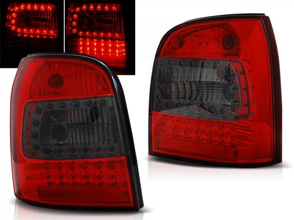 LED Rückleuchten für Audi A4 B5 Avant Bj. 94-01 Rot/Smoke