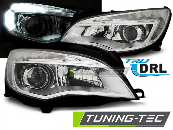 Scheinwerfer DRL LED Tagfahrlicht für Opel Astra J Bj. 09-15 Chrom