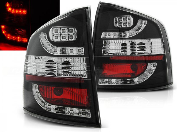 LED Rückleuchten für Skoda Octavia 2 (1Z) Kombi Bj. 04-13 Schwarz