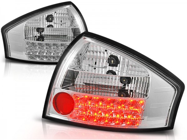 LED Rückleuchten für Audi A6 C5 4B Limo Bj. 97-04 Chrom