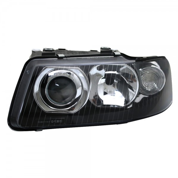 Scheinwerfer Klarglas für Audi A3 8L Facelift Bj. 00-03 Schwarz