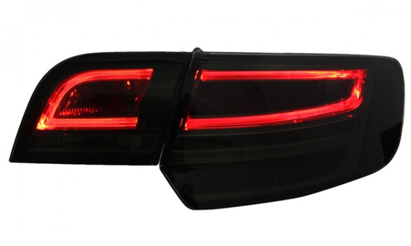 LED Lightbar Rückleuchten für Audi A3 8P Sportback Bj. 03-08 Schwarz
