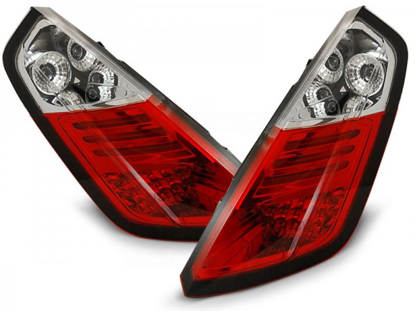 LED Rückleuchten für Fiat Grande Punto 199 Bj. 05-09 Rot/Chrom
