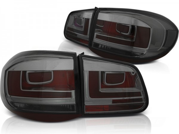 LED Lightbar Rückleuchten für VW Tiguan 5N Bj. 07-11 Smoke