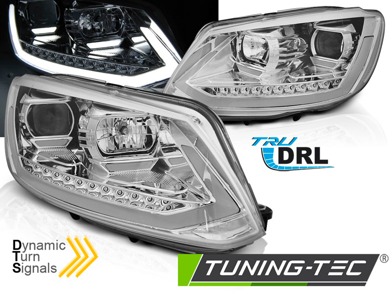 Scheinwerfer DRL LED Tagfahrlicht für VW Touran 1T3 / Caddy 3 Bj. 10-15 Chrom