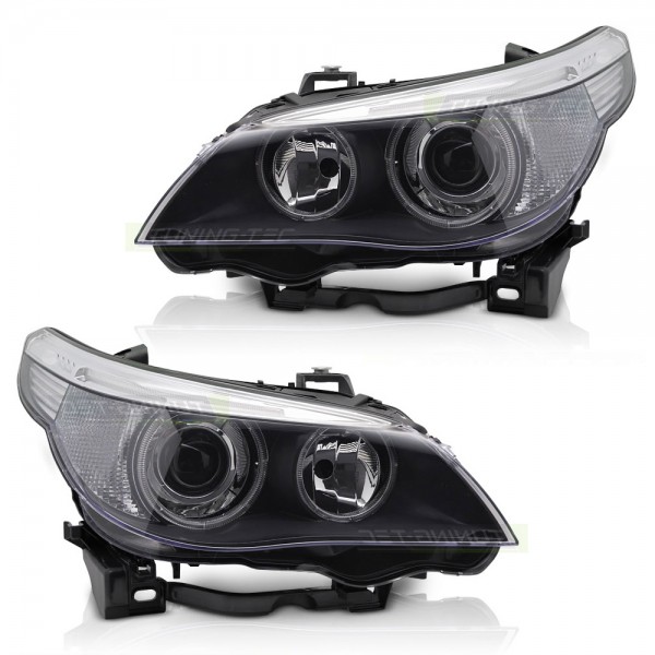 Scheinwerfer Xenon Set für 5er BMW E60 E61 Bj. 03-07 Stellmotor D1S H7 ohne AFS