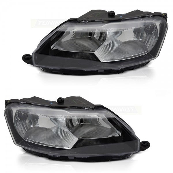 Scheinwerfer Halogen Set für Skoda Rapid NH Bj. 12-19 Stellmotor DRL H7 H15