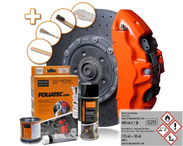 FOLIATEC Bremssattellack Orange Bremssattelfarbe Bremssattel 2167